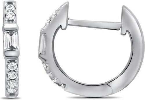 Eppi Silberne Ohrreifen mit Lab Grown Diamanten Agni