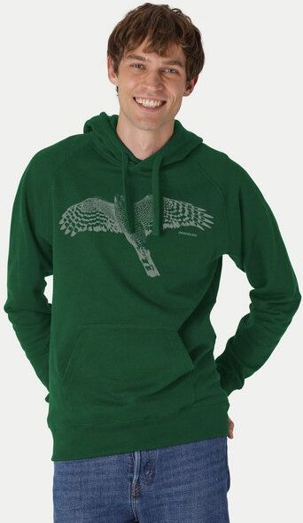 Thumbnail - Peaces.bio - handbedruckte Biomode Bio-Herren-Kapuzensweater Sperber