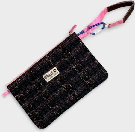 REFISHED fair fashion Täschchen 'BAG-IN-BAG TWEED' (S) - upcycelte Fischfuttersäcke