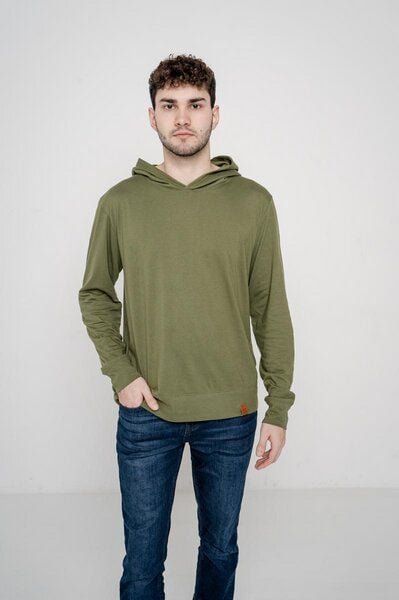 Hoodie Kiwi Unisex Stripes aus Fairtrade-Baumwolle – Unisex – Kapuze – Die über den Kopf gezogen wird – Fair produziert ...