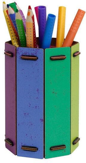 WERKHAUS Stifteköcher Achteck - WELCOME