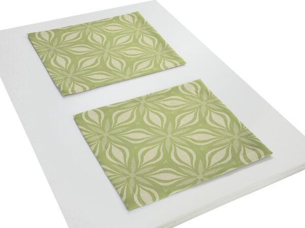 Thumbnail - Nature by Adam Tischset 2er Pack aus 100% Bio-Baumwolle - Made in Germany - Retro Floret