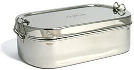 ECO Brotbox Goodies Box - Einlagiger Edelstahlbehälter mit Klippverschluss