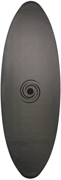 YOGALAXY® Yogamatte in Surfbrett Form - schwarz, oval, rutschfest, gratis Tragegurt - Sonderrabatt