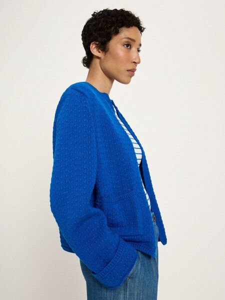 LANIUS Strickjacke mit Struktur aus Bio-Baumwolle