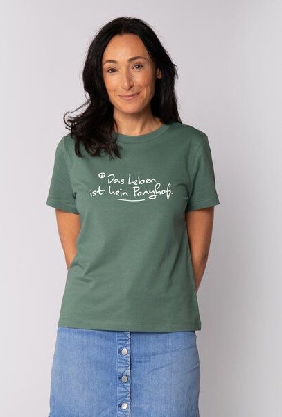 watapparel T-Shirt Frauen Das Leben ist kein Ponyhof