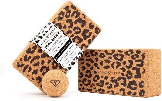Yoga Hero 2 Yogablöcke + Faszien Massage Ball