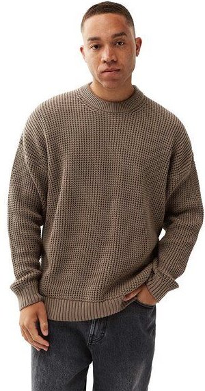 Honesty Rules Boxy Waffle Knitter Pullover