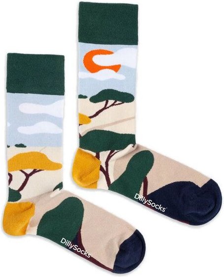 Thumbnail - DillySocks Socken Dreamy Horizon aus Biobaumwoll-Mix