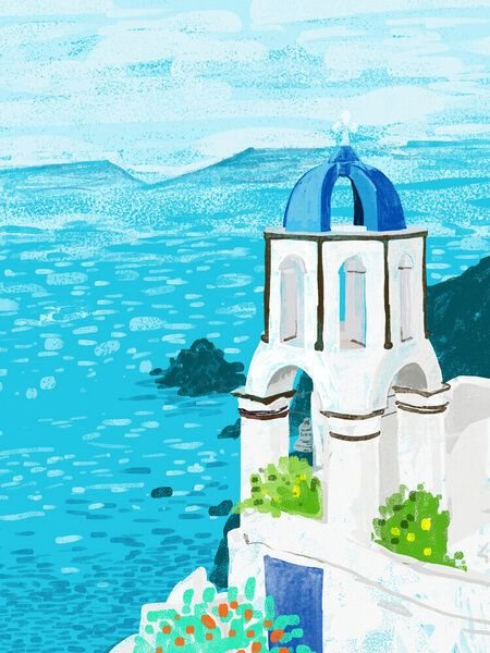 Photocircle Poster / Leinwandbild - Greek Landscape