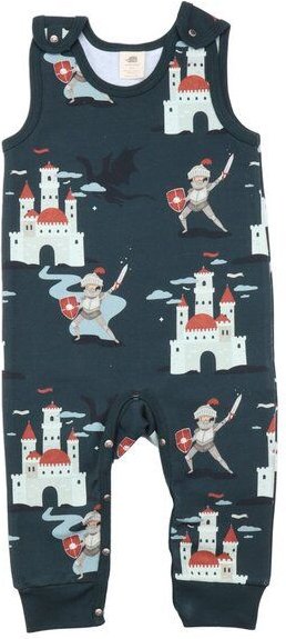 Baby Strampler „Castleland“ aus Bio-Baumwolle in Grün – GOTS-zertifiziert, Walkiddy