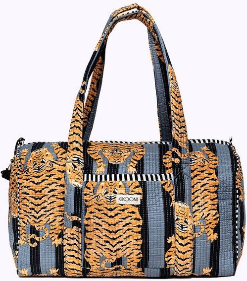 KIKOONI handgefertigte große Baumwolltasche "K. Shopper"