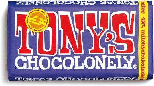 Tony´s Chocolonely Dunkle Vollmilchschokolade 42% Brezel Toffee - 180 Gramm