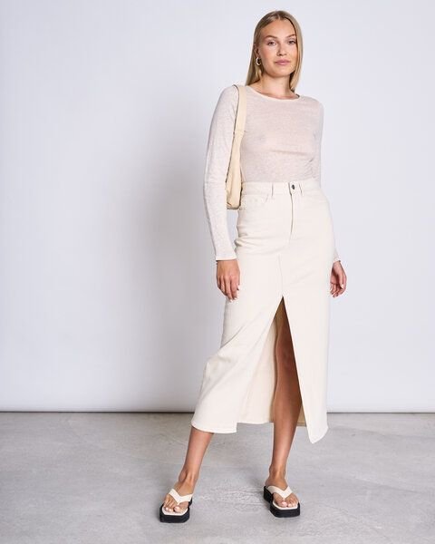 JAN N JUNE Longsleeve KEISS aus Leinen GOTS