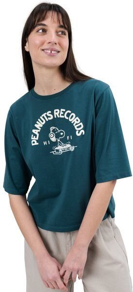 Brava Fabrics T-Shirt Peanuts Records Green