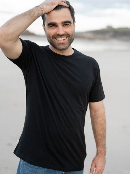 FUXBAU Männer Basic T-Shirt