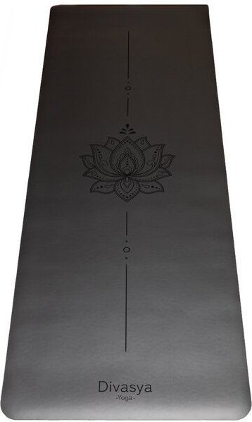 Divasya Yogamatte Naturkautschuk | rutschfester japanischer Grip | 6 Farben | Gurt & Hülle