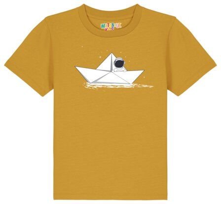 watabout.kids T-Shirt Kinder Astronaut in paper boat