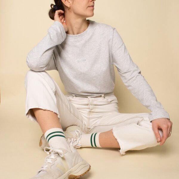 popeia Damen Langarmshirt aus Bio-Baumwolle