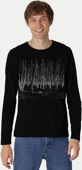 Peaces.bio - handbedruckte Biomode Herren Langarmshirt Woodland