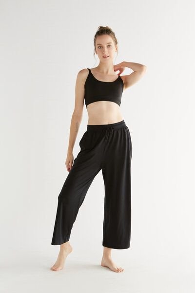 True North Damen Wide Leg Pants Hose aus Tencel Lyocell Yogahose Wohlfühlhose T1322
