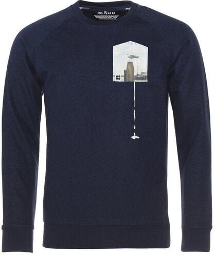 Thumbnail - FÄDD Herren Sweatshirt Pullover Bio-Baumwolle "Glücksschiss BT" Blau