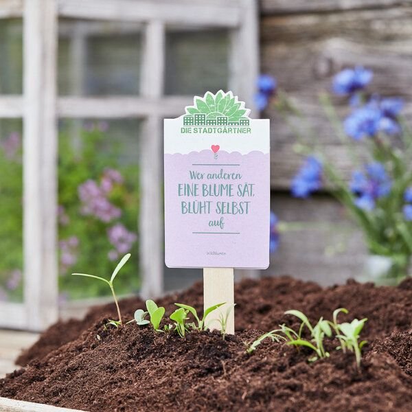 Die Stadtgärtner Wildblumen-Saatgut | Wer anderen eine Blume sät, blüht selbst auf