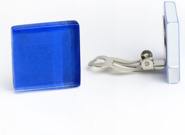 ALEXASCHA Auffällige Statement Ohrclips aus Glas | PUREFORM