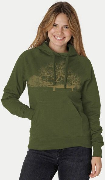 Peaces.bio - handbedruckte Biomode Damen Hoodie Landscape