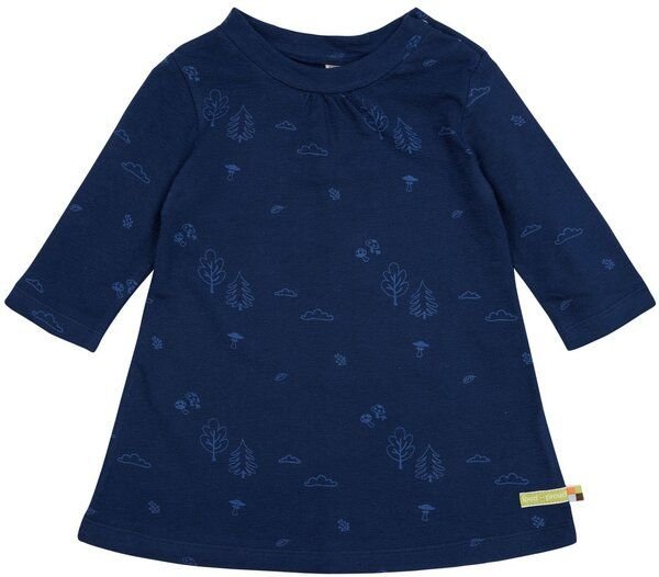 loud + proud Baby & Kinder Kleid Strukturstrick, GOTS-zertifiziert