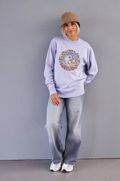 Kultgut NEW Upcycling Generation - Sweater 100% Bio-Baumwolle/ Yin & Yang