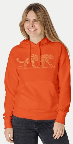 Peaces.bio - handbedruckte Biomode Bio-Damen-Kapuzensweater Leopard