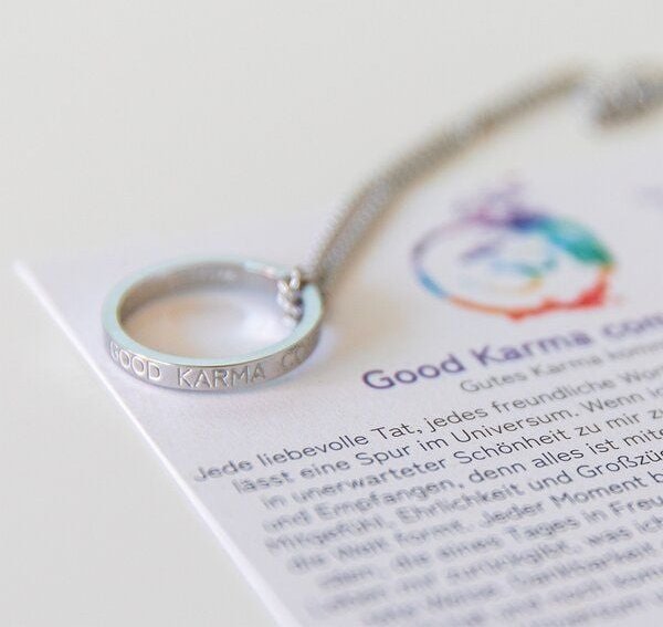 Divasya Silberne Kette mit Ring | Good Karma Comes Back