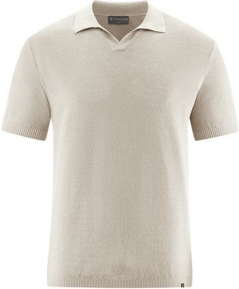 HempAge Herren Sommer Strick-Polo Hanf/Biobaumwolle