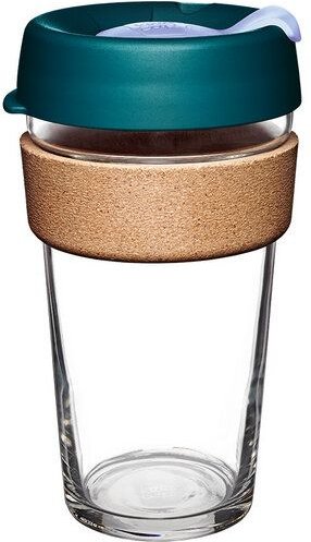 KeepCup L - BREW CORK – Coffee to go Becher aus Glas mit Korkband - 454ml