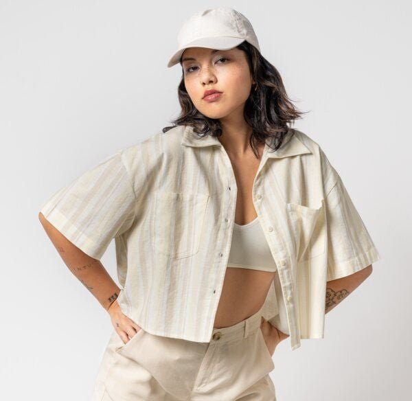 trueStory Verkürzte Hemdbluse - FEVEN