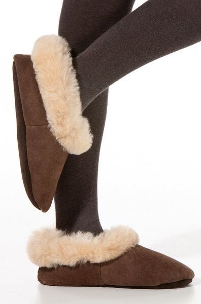 Apu Kuntur 100% Natur-Hausschuhe aus Alpaka und Wolle