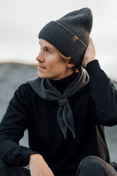 Kopyto BIRUANG Bandana Halstuch 100% Merinowolle RWS-Zertifiziert Ökologisch Unifarben