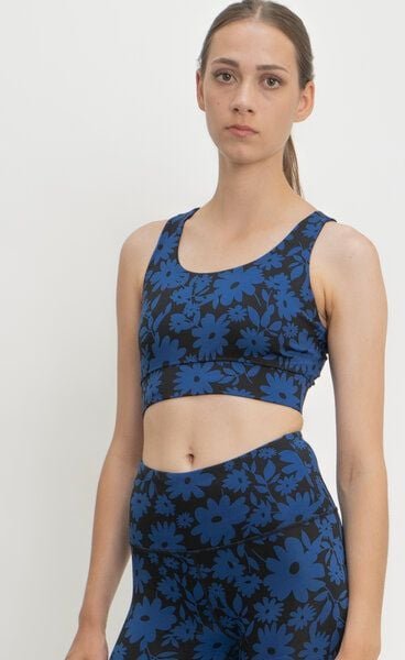 boochen Sport BH Ubud - Top mit Blumenprint