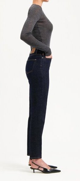 MUD Jeans MAMS Stretch High Tapered Jeans aus Baumwolle / Tencel