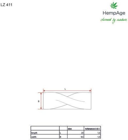 HempAge Damen Stirnband Hanf/Bio-Baumwolle