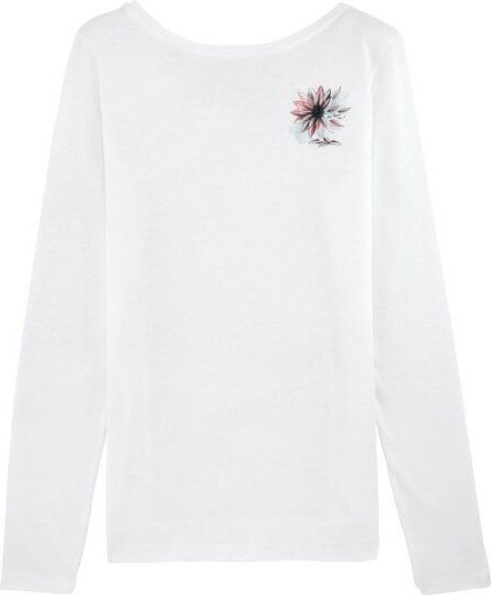 Human Family Bio Damen Longsleeve Shirt - Have Fun "Flower"