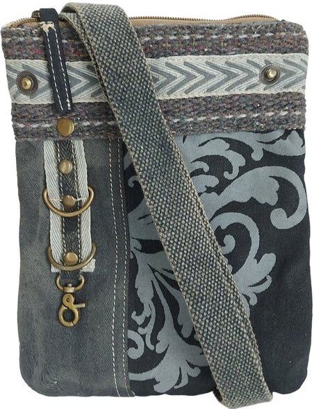 Sunsa Damen Handy Tasche, kleine Umhängetasche aus Canvas. Vintage Cross Over bag