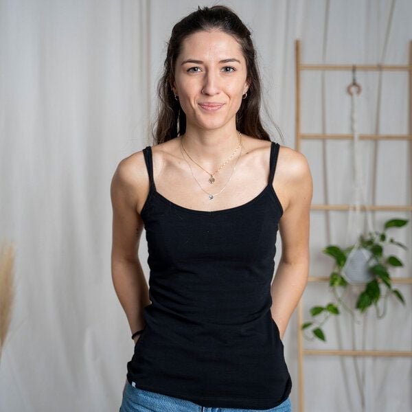 Vresh Clothing Silvia - Spaghetti-Trägertop aus Biobaumwoll-Mix