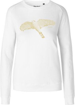 Peaces.bio - handbedruckte Biomode Bio Damen-Sweatshirt Sperber