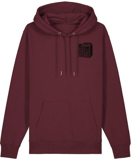 ilovemixtapes Unisex Bio Hoodie „Das kleine Schallplattenregal“ – Fair Wear, Musik-Motiv mit Plattenspieler, nachhaltig ...