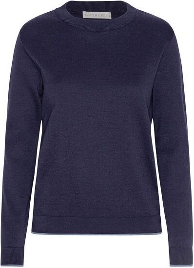 GROBUND Die Strickbluse Marie – GOTS zertifiziert aus 100 % Bio-Baumwolle