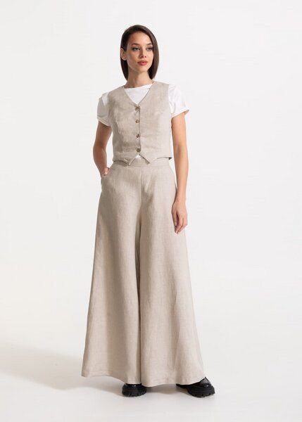 De IONESCU Die Damenhose „Palazzo“ aus 100 % Leinen