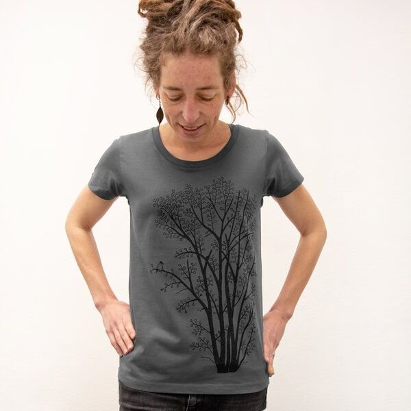 Cmig Erle mit Elster T-Shirt Damen