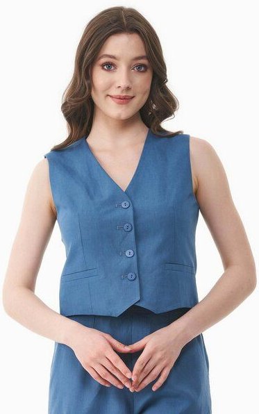 ORGANICATION Weste aus TENCEL Lyocell und Leinen